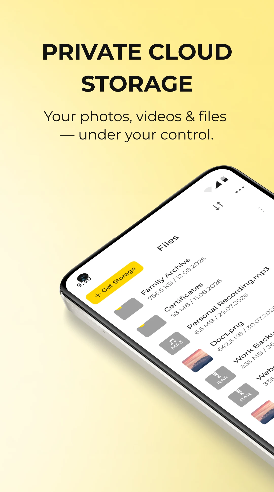 DeNet: Private Cloud Storage screenshot